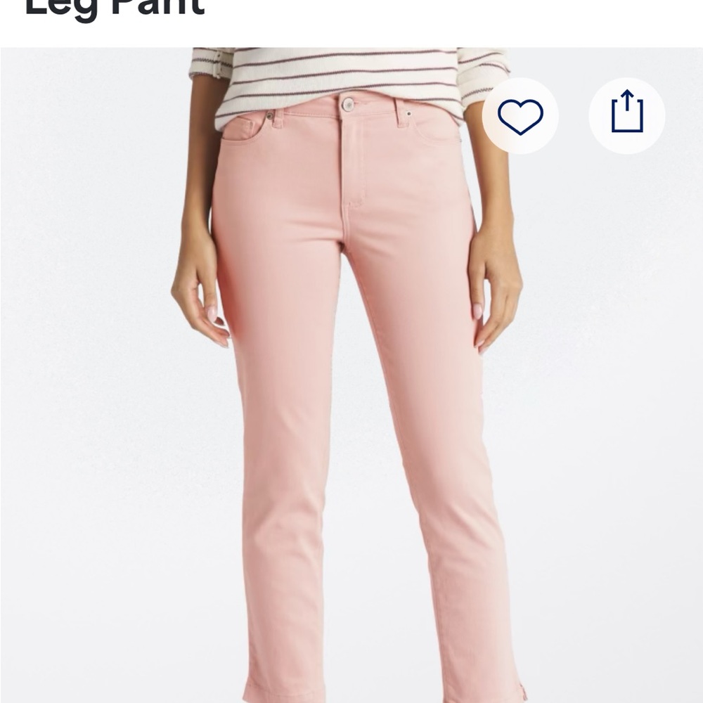 STS Blue Women's Light Pink Straight Leg Jeans